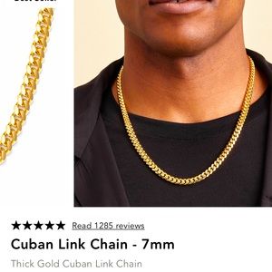 Jaxxon 7mm Cuban Link Chain 20” long necklace